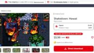 Shakedown: Hawaii's page on the Nintendo Store (Image via nintendo.com)